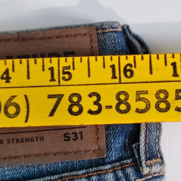 Signature by Levi Strauss S31 slim straight denim blue men's size 33 - Picture 12 of 14